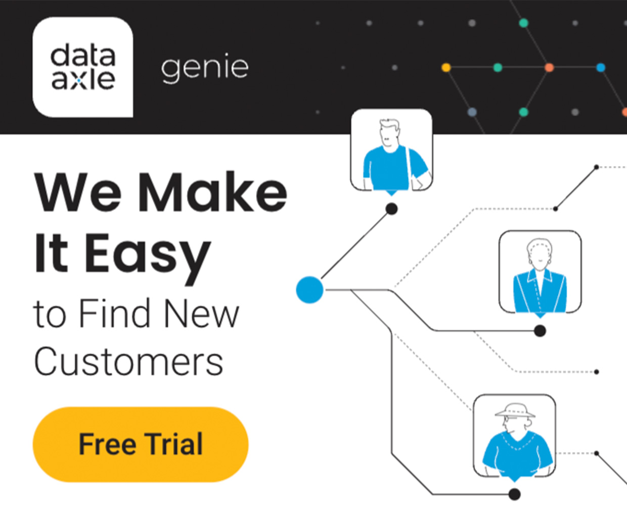 Data Axle Genie retargeting banner ad