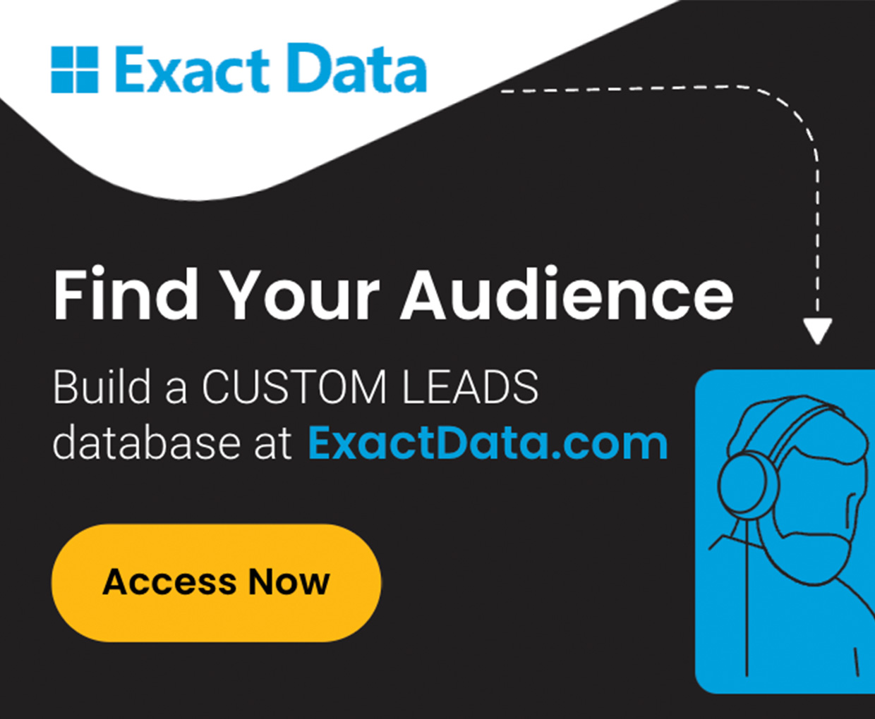 Exact Data banner ad